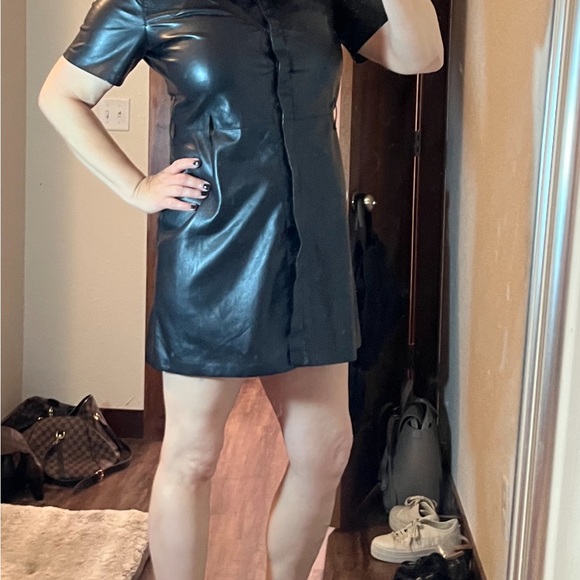 Nanushka Black Button Up Mini Dress - Picture 8 of 8